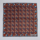 Einstecktuch Seide Mosaik Orange Made in England
