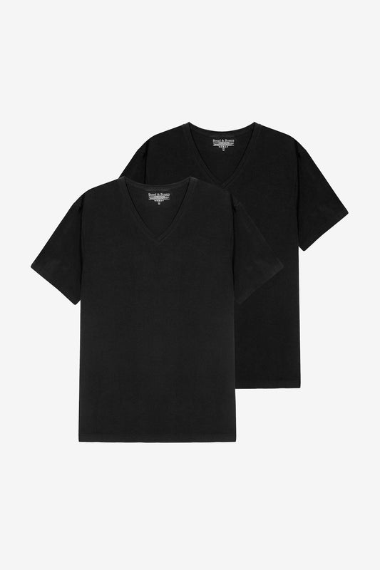 2-Pack V-Neck Bread & Boxers Schwarz