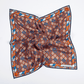 Einstecktuch Seide Mosaik Orange Made in England