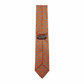Krawatte Seide Print Medallion Made in Italy Orange Green