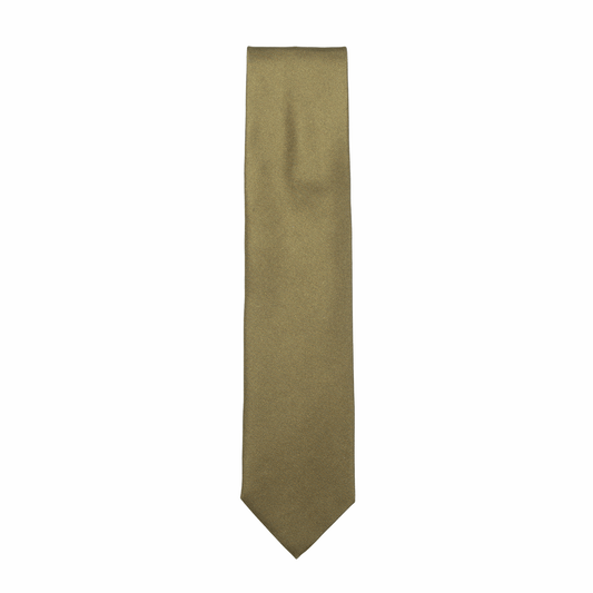 Krawatte Seide Twill Made in Italy Light Khaki