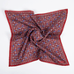 Einstecktuch Seide Print Zebra Red Made in England