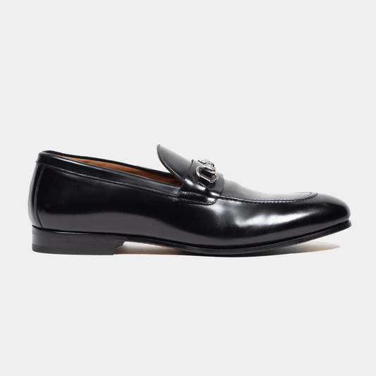 Horsebit Loafer Leder Schwarz - Schuhe