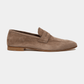 Penny Loafer Velours Leder Valencia Cognac - Schuhe