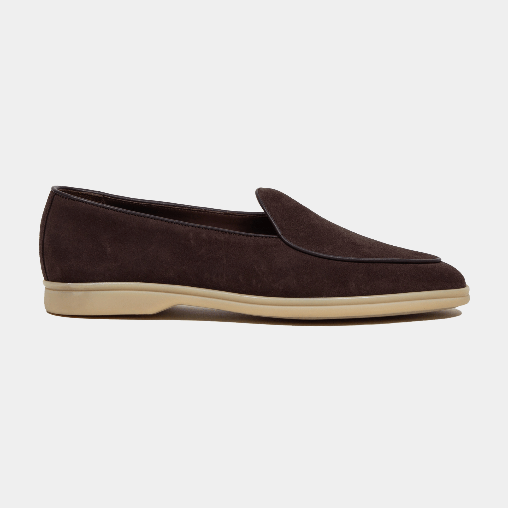 Yanko Belgian Laofer Velours Leder Sommelier Café - Schuhe