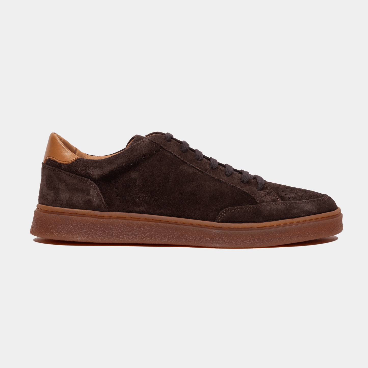 Sneaker Velours Leder Valencia Castagno
