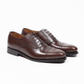 Oxford Schuhe Leder Cap Toe - Dunkelbraun - Made in Spain