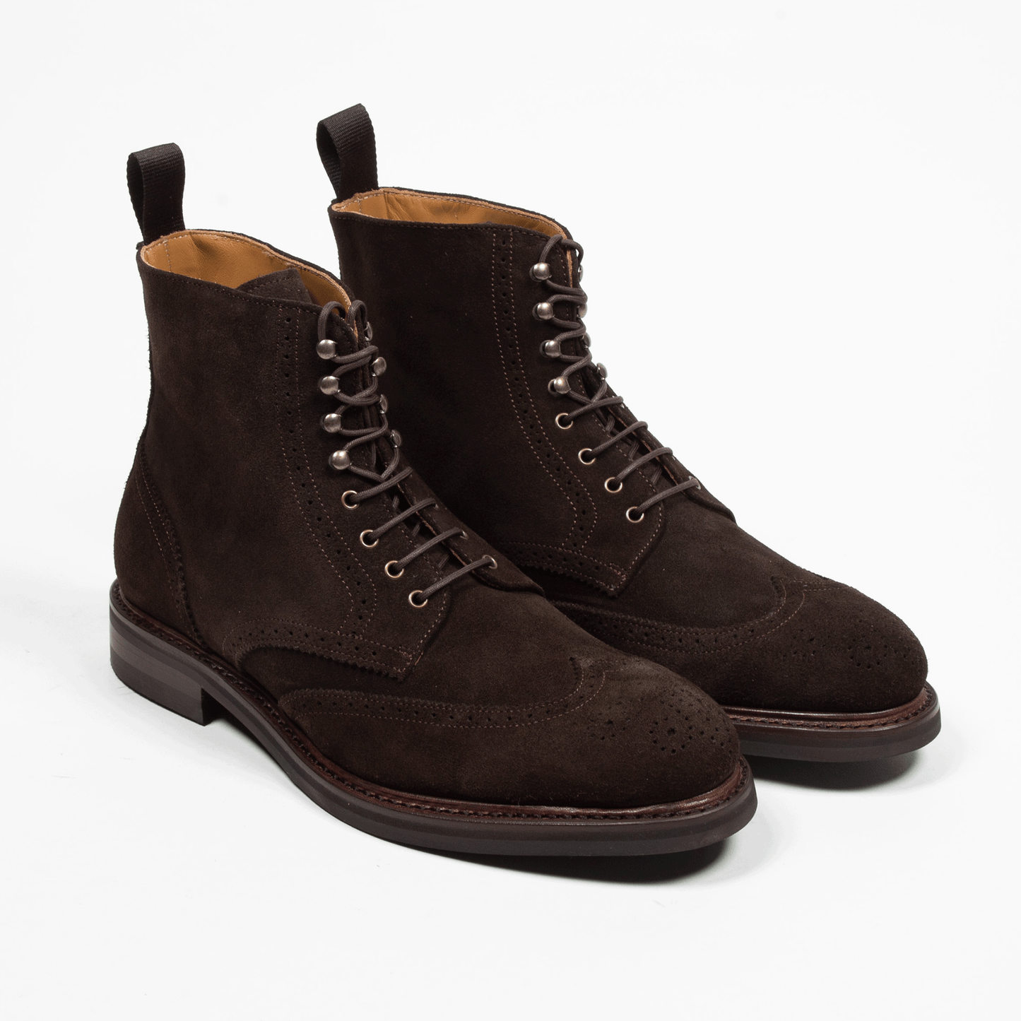 Stiefel Velours Leder Zurigo Brown