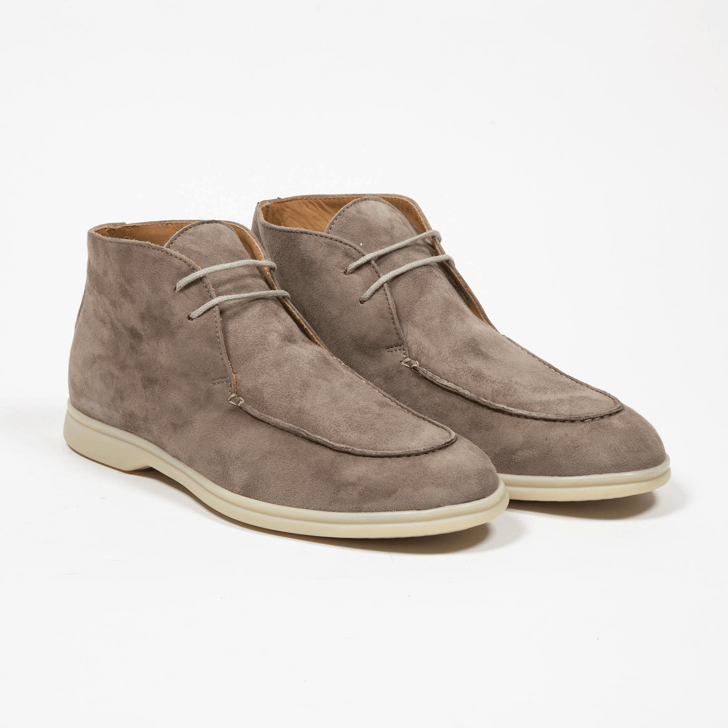Suitery Chukka Boots Velours Leder Taupe