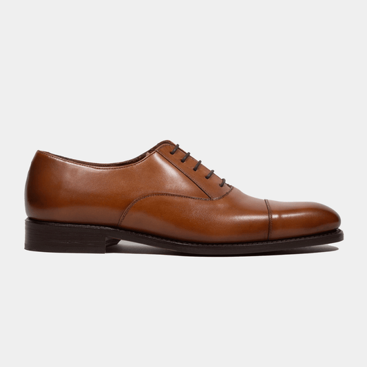 Oxford Schuhe Leder Cap Toe - Honey - Made in Spain