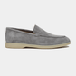 City Laofer Velours Leder Camoscio Hellgrau - Schuhe