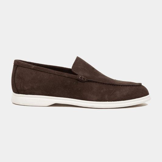 City Laofer Velours Leder Camoscio Café - Schuhe