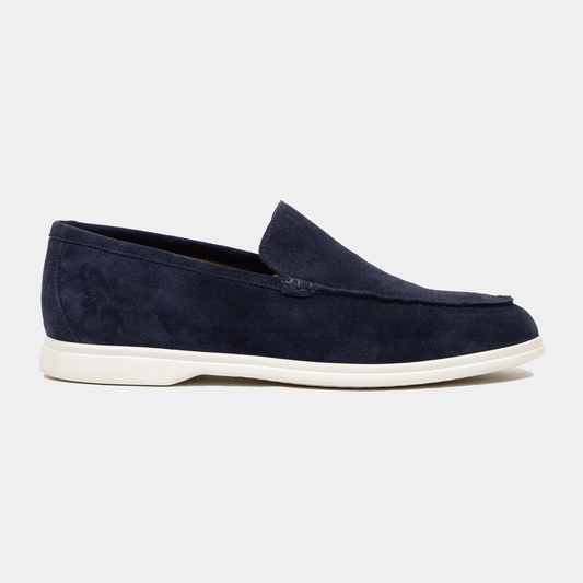 City Laofer Velours Leder Camoscio Navy - Schuhe