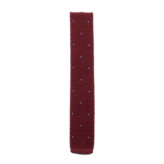 Strickkrawatte Made in Germany Bordeaux Muster