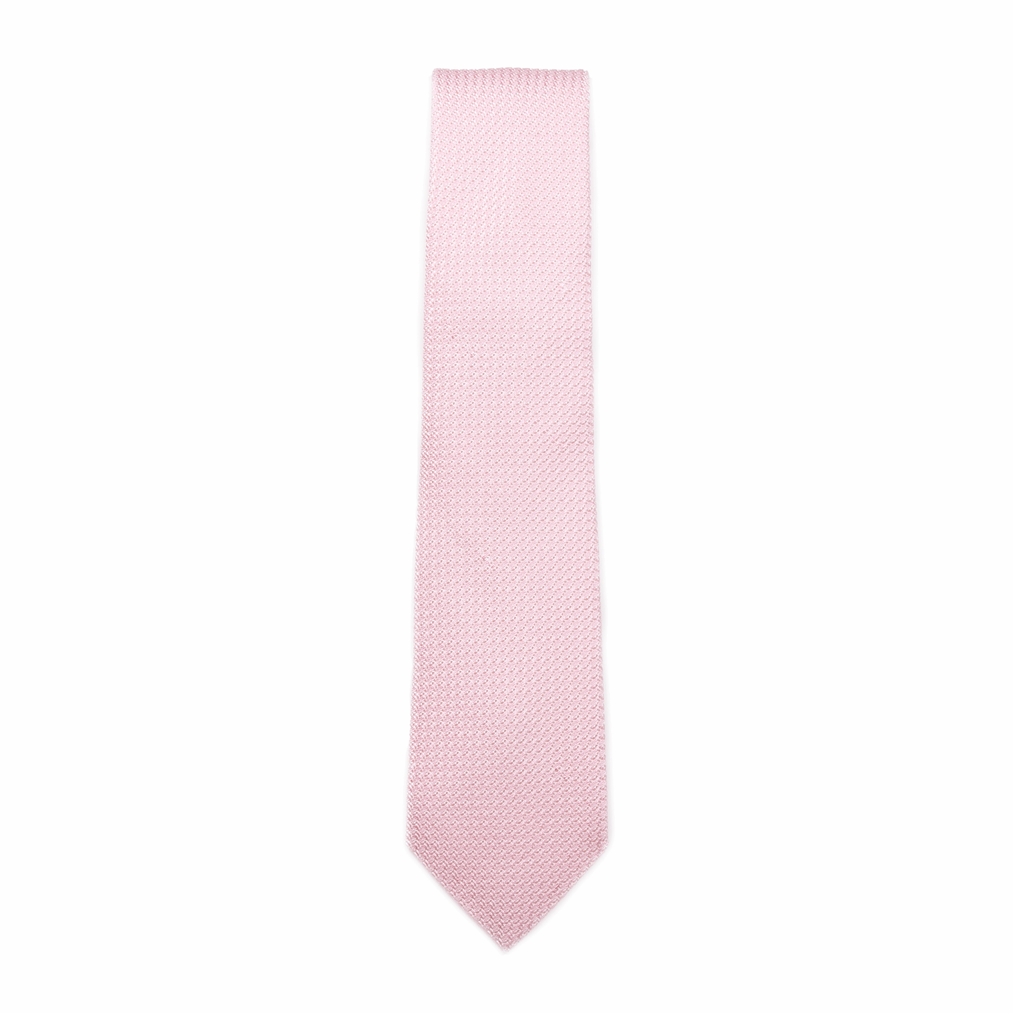 Krawatte Seide Grenadine Tipped Made in Italy Light Pink