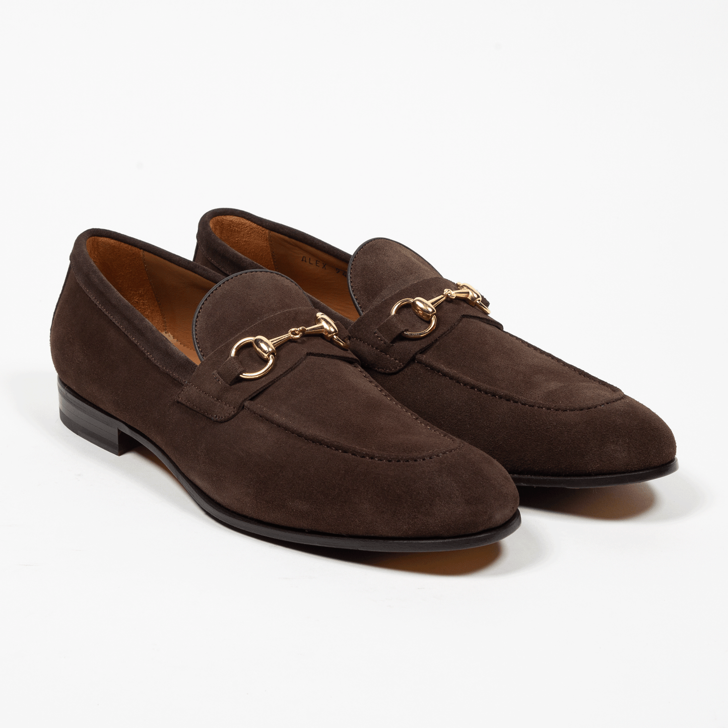 Horsebit Loafer Velours Leder Braun - Schuhe