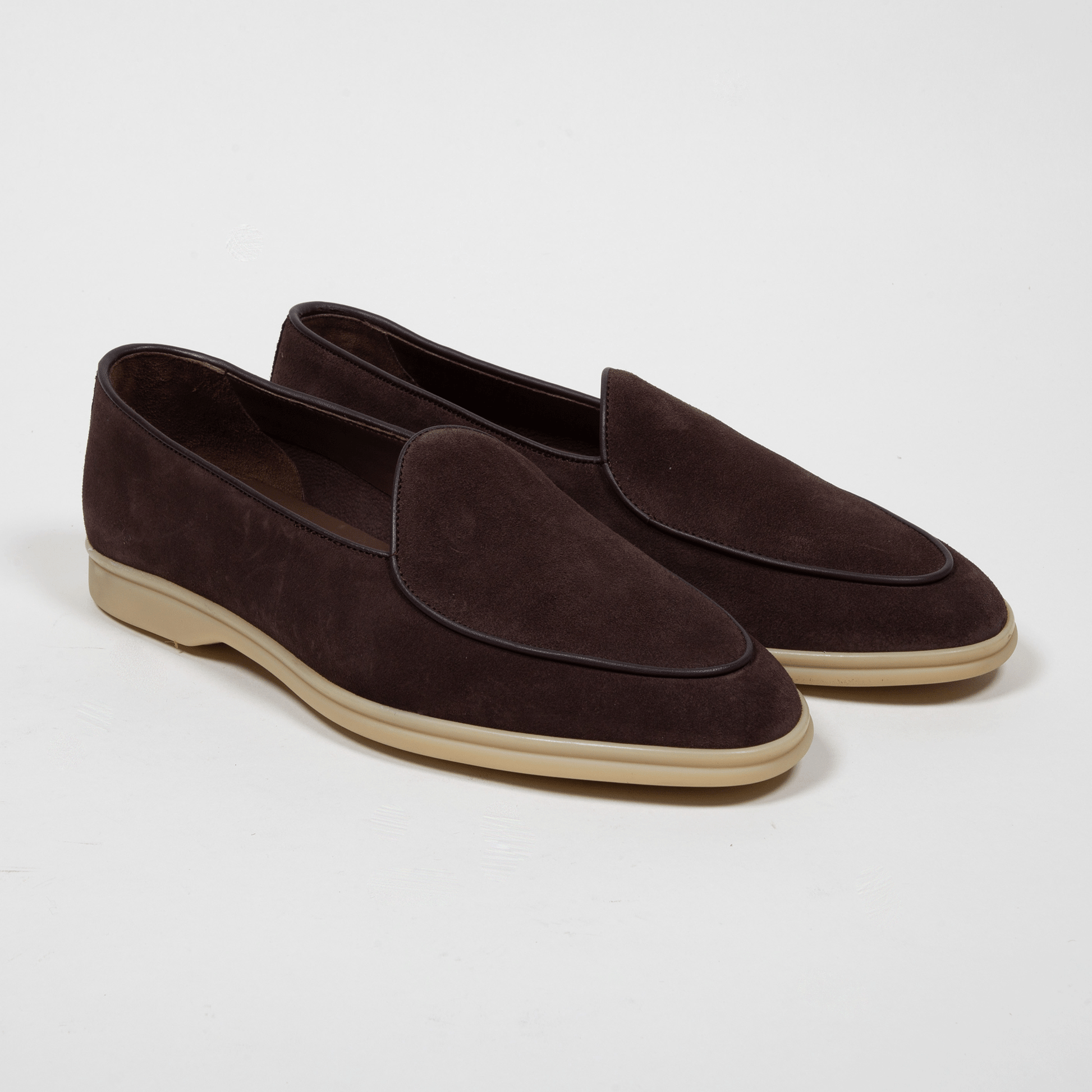 Yanko Belgian Laofer Velours Leder Sommelier Café - Schuhe