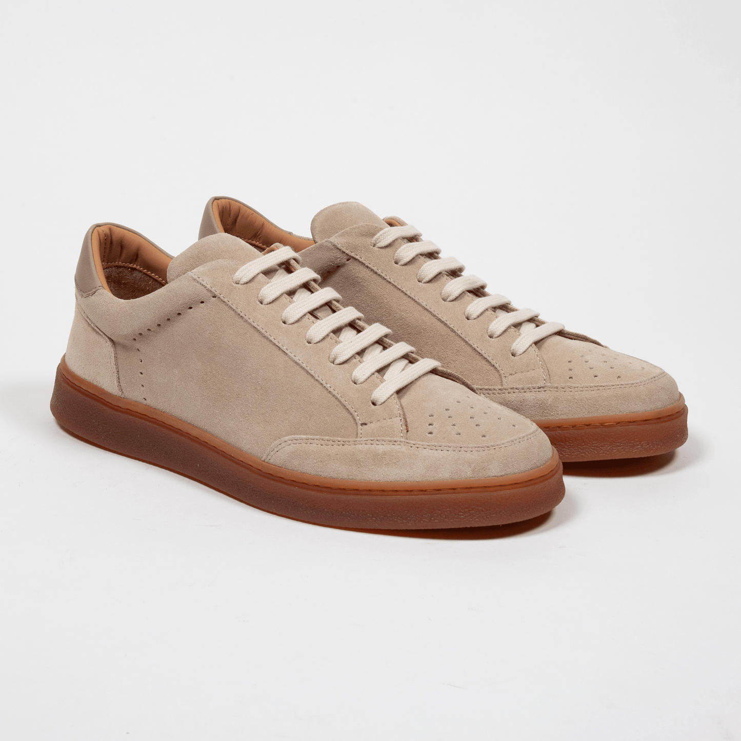 Sneaker Velours Leder Valencia Cream