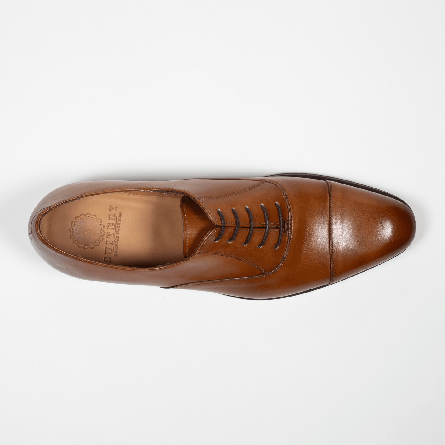 Oxford Schuhe Leder Cap Toe - Honey - Made in Spain