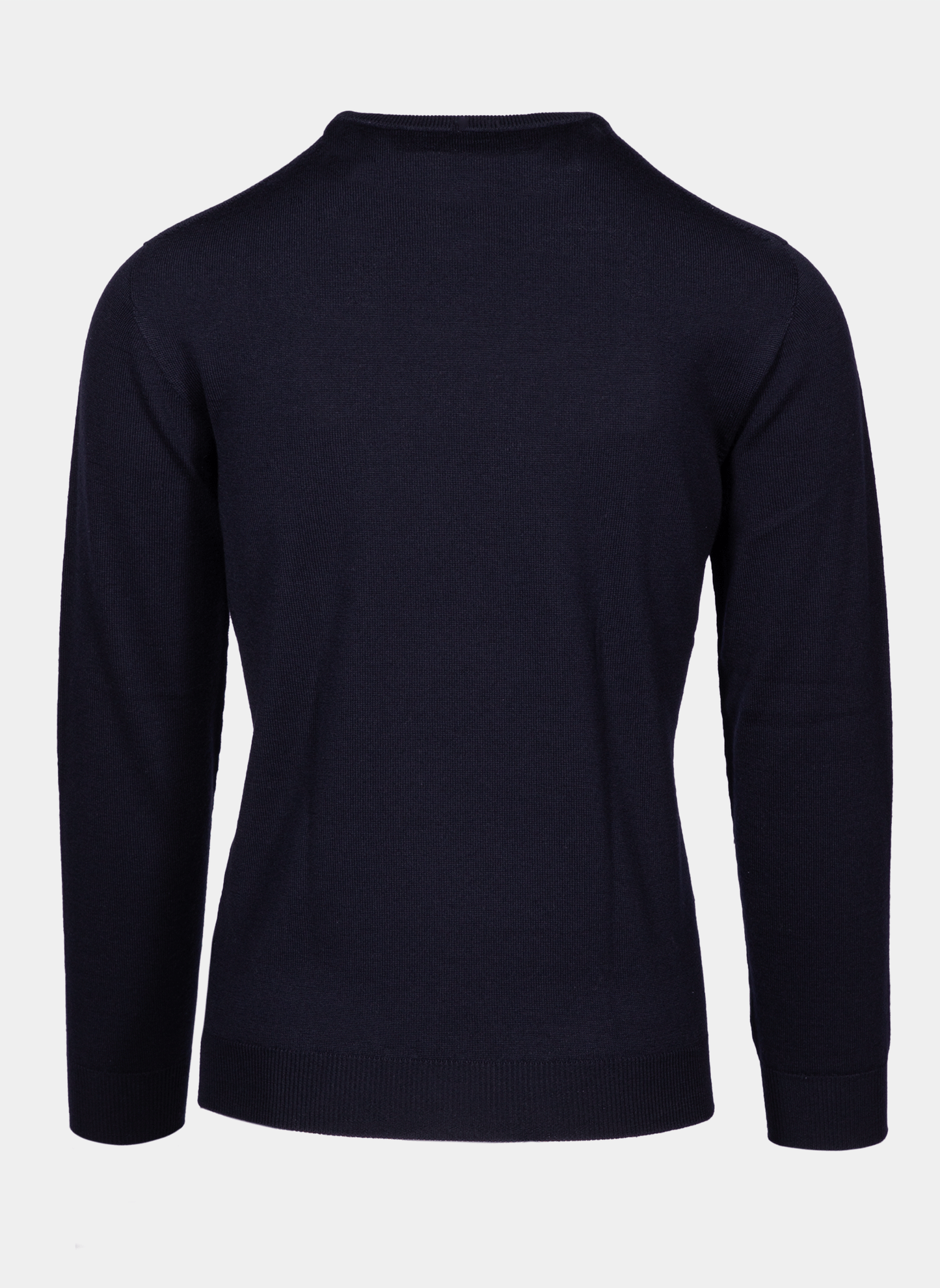 Rundhals Pullover Merinowolle Navy