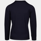 Rundhals Pullover Merinowolle Navy Made in Italy