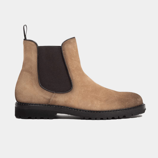 Antonio Maurizi Chelsea Boots Suede Beige