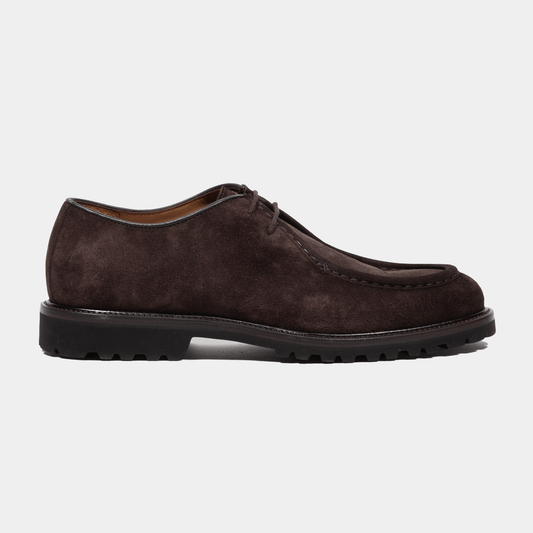 Antonio Maurizi Norweger Velours Leder Softy Café