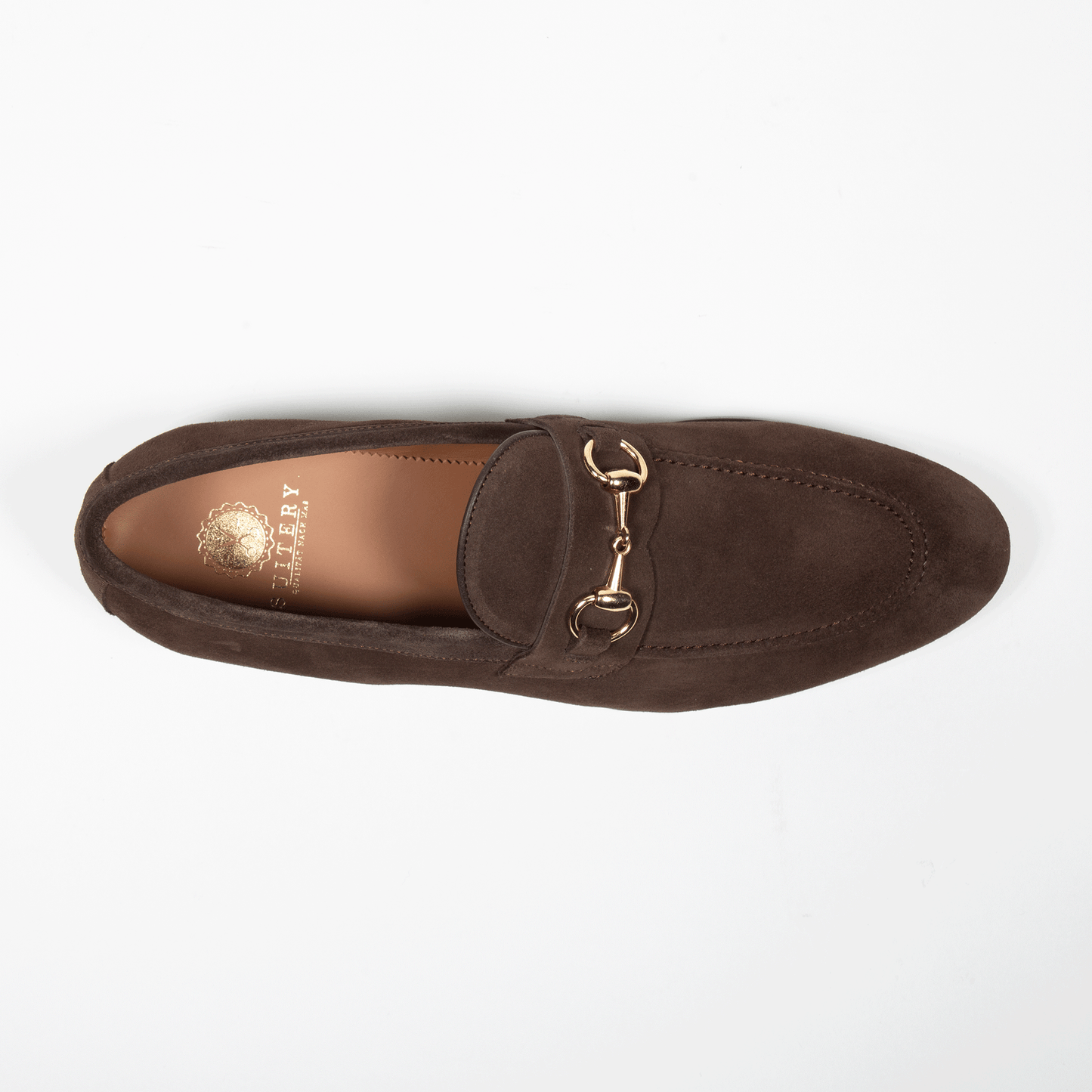 Horsebit Loafer Velours Leder Braun - Schuhe