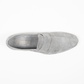 Penny Loafer Velours Leder Valencia Light Grey - Schuhe