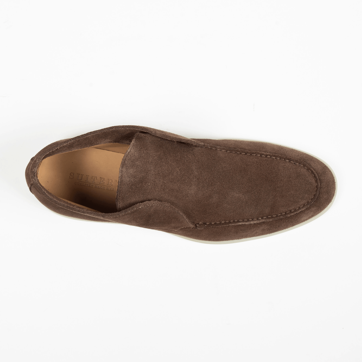 Hightop Loafer Velours Leder Café - Schuhe
