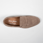 Antonio Maurizi Penny Loafer Velours Leder Latexsohle Beige - Schuhe