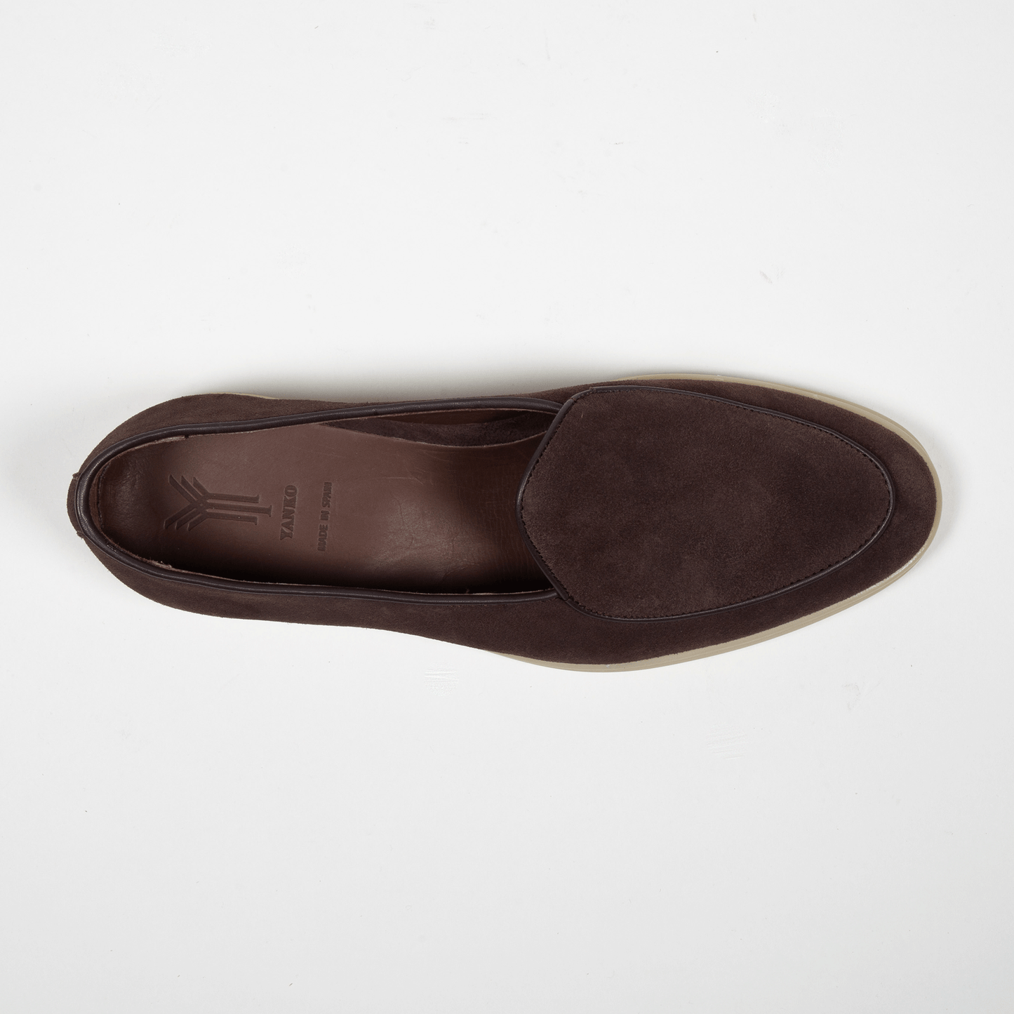 Yanko Belgian Laofer Velours Leder Sommelier Café - Schuhe