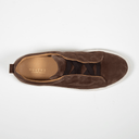 Suitery Sneaker Sleeve Velours Leder Café