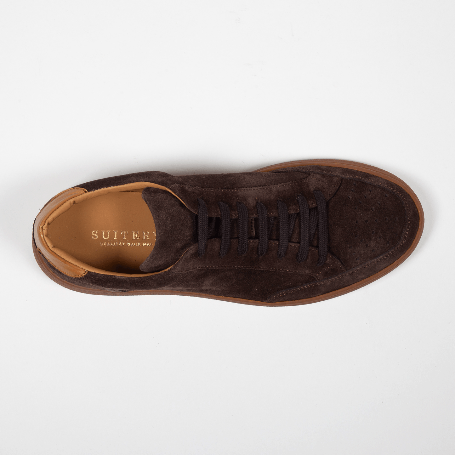 Sneaker Velours Leder Valencia Castagno