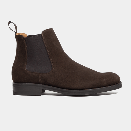 Chelsea Boot Velours Leder Zurigo - Café