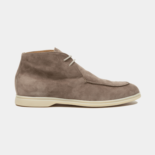 Suitery Chukka Boots Velours Leder Taupe