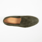 City Loafer Velours Leder Camoscio Dark Green - Schuhe