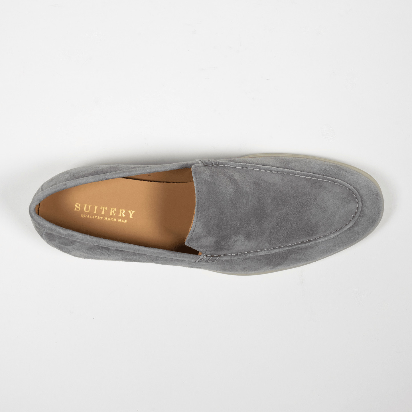 City Laofer Velours Leder Camoscio Hellgrau - Schuhe