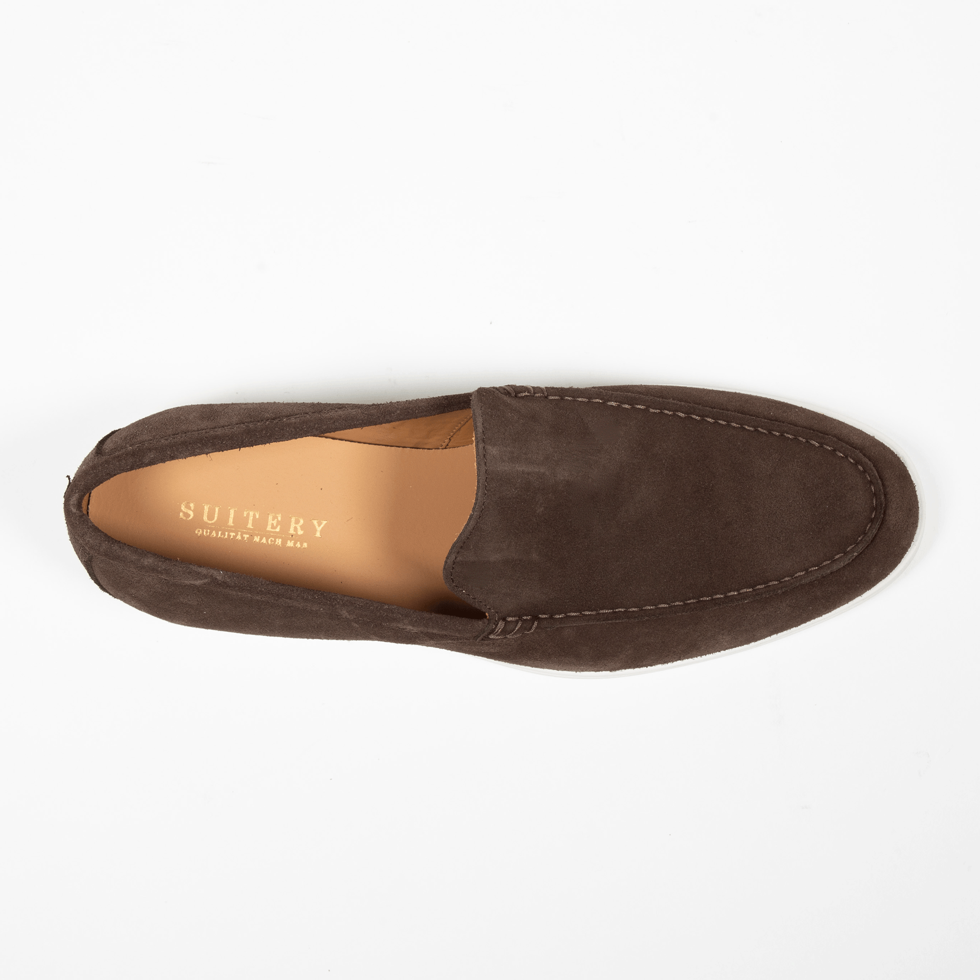 City Laofer Velours Leder Camoscio Café - Schuhe