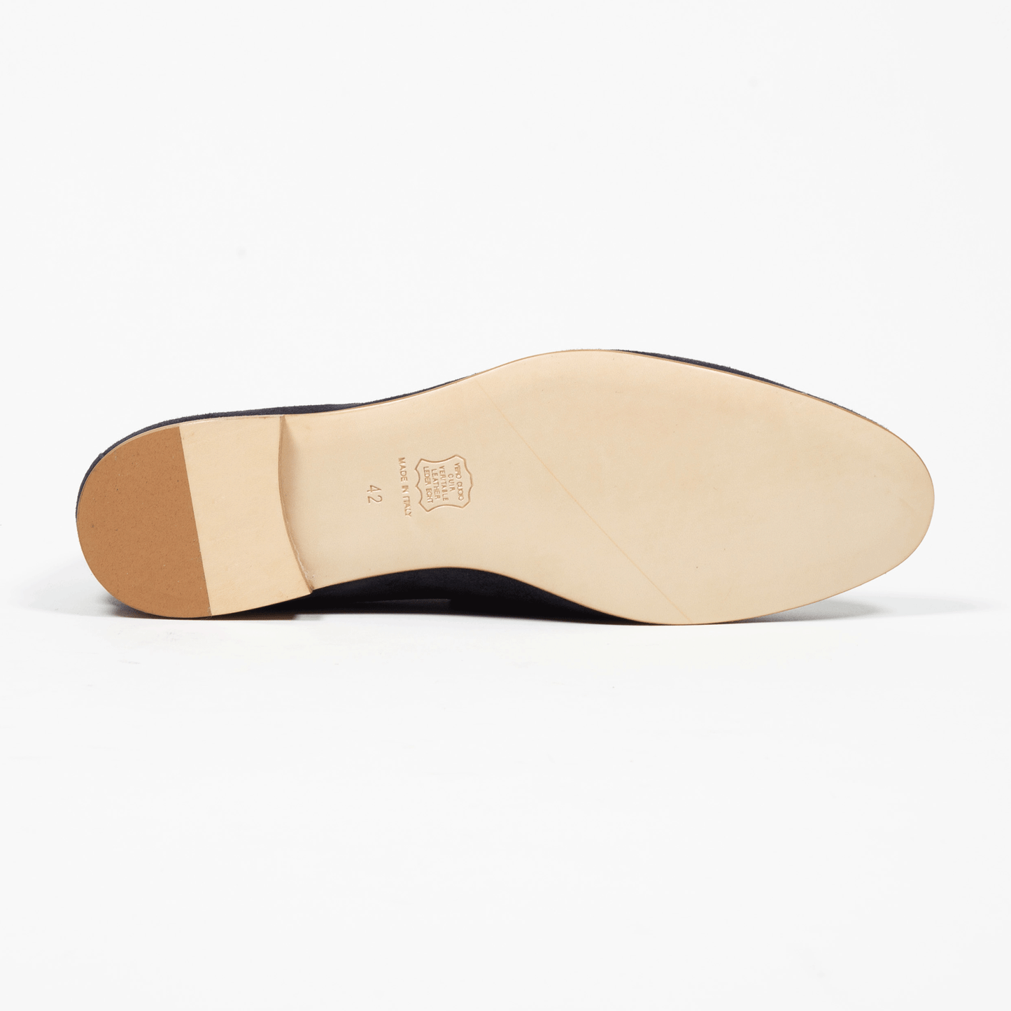 Penny Loafer Velours Leder Valencia Navy - Schuhe