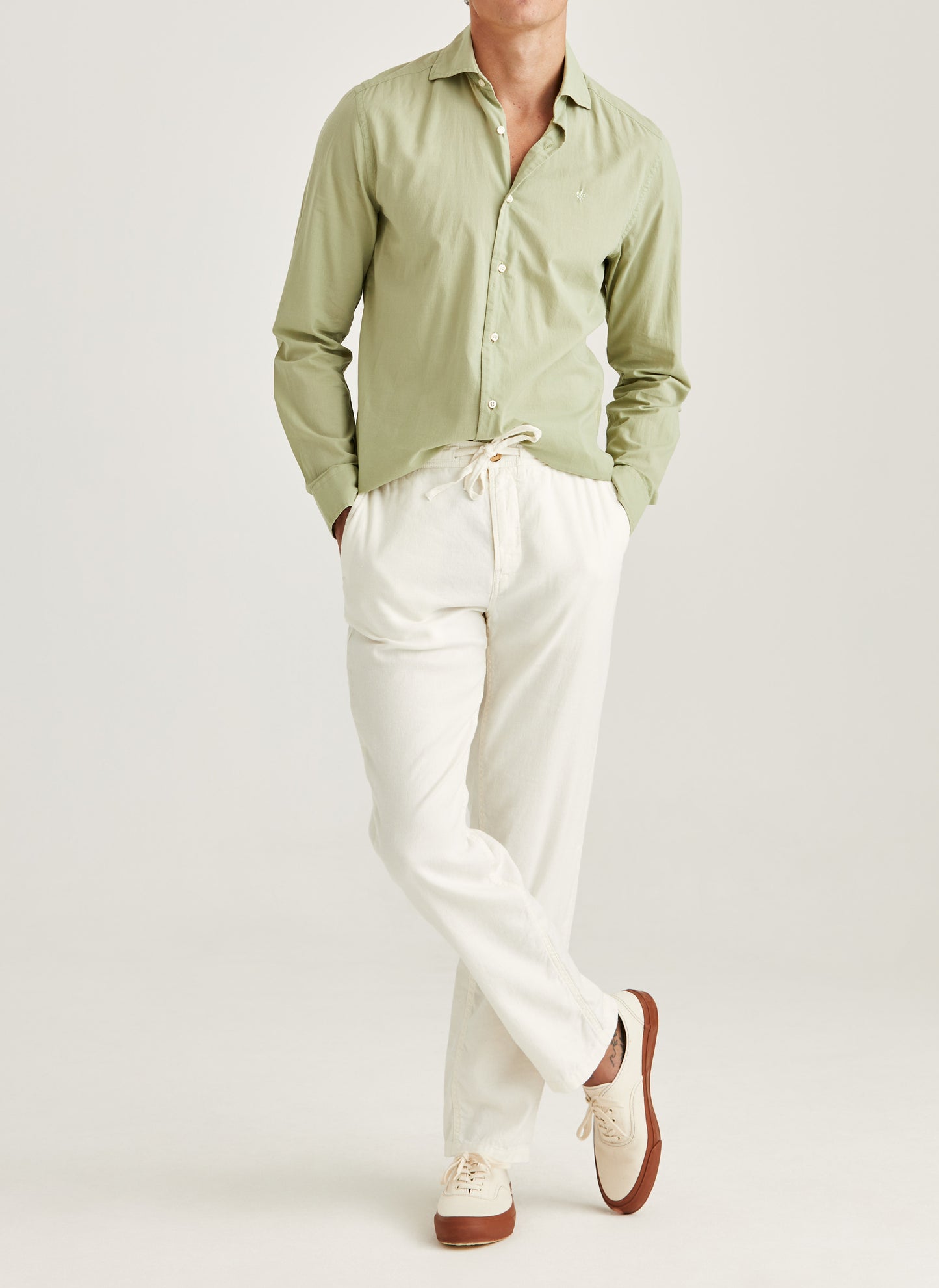 Morris Stockholm Fenix Leinenhose Off White