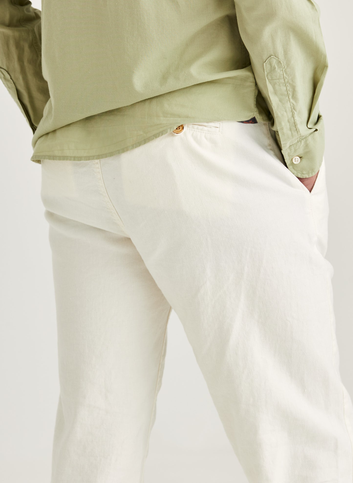 Morris Stockholm Fenix Leinenhose Off White