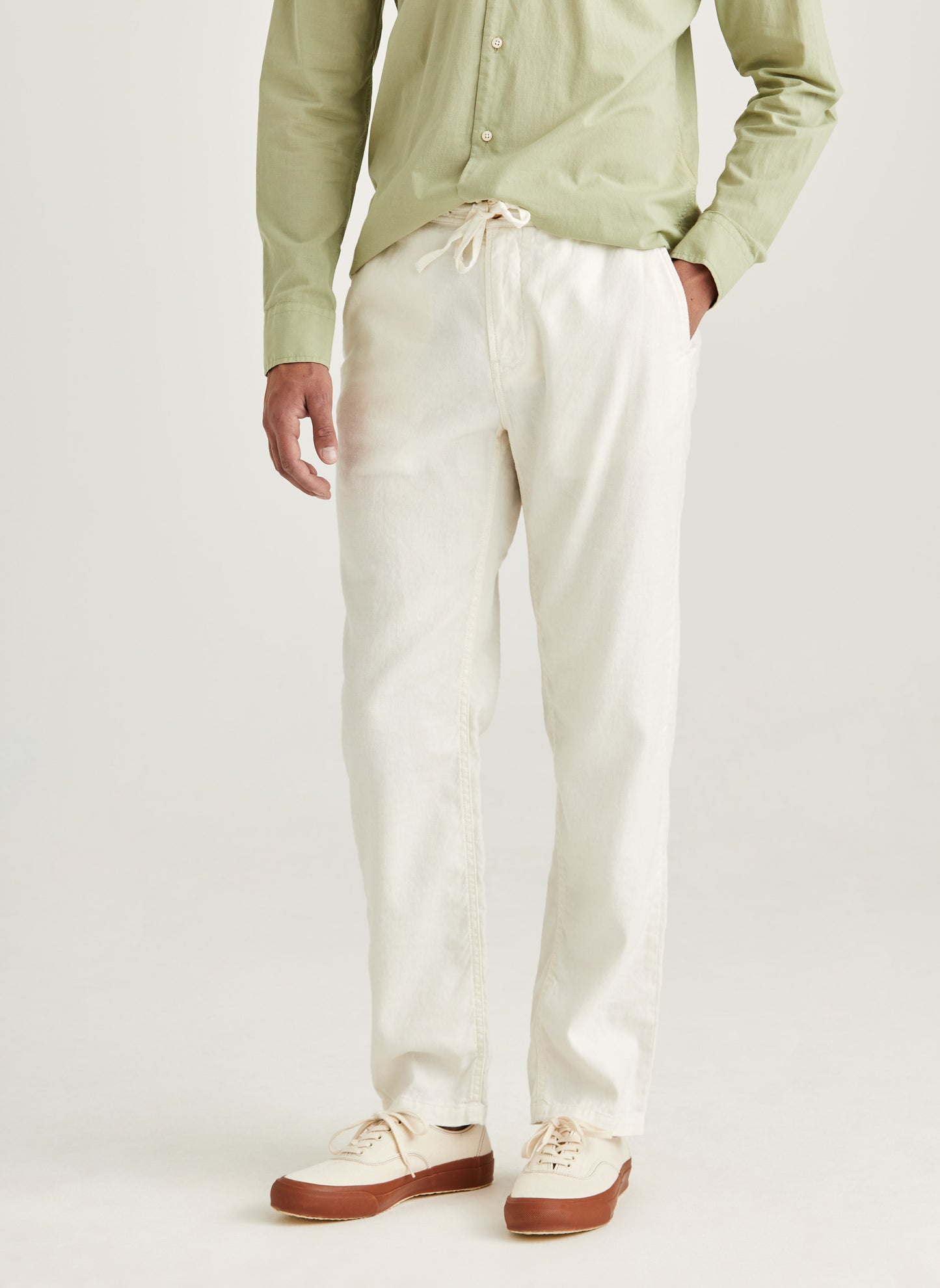 Morris Stockholm Fenix Leinenhose Off White