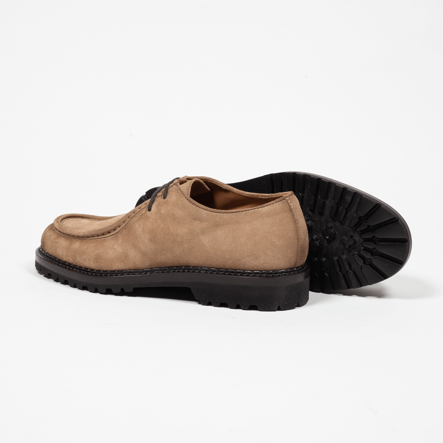 Norweger Beige Velours Leder