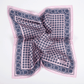 Einstecktuch Seide Monogram Pink Made in England