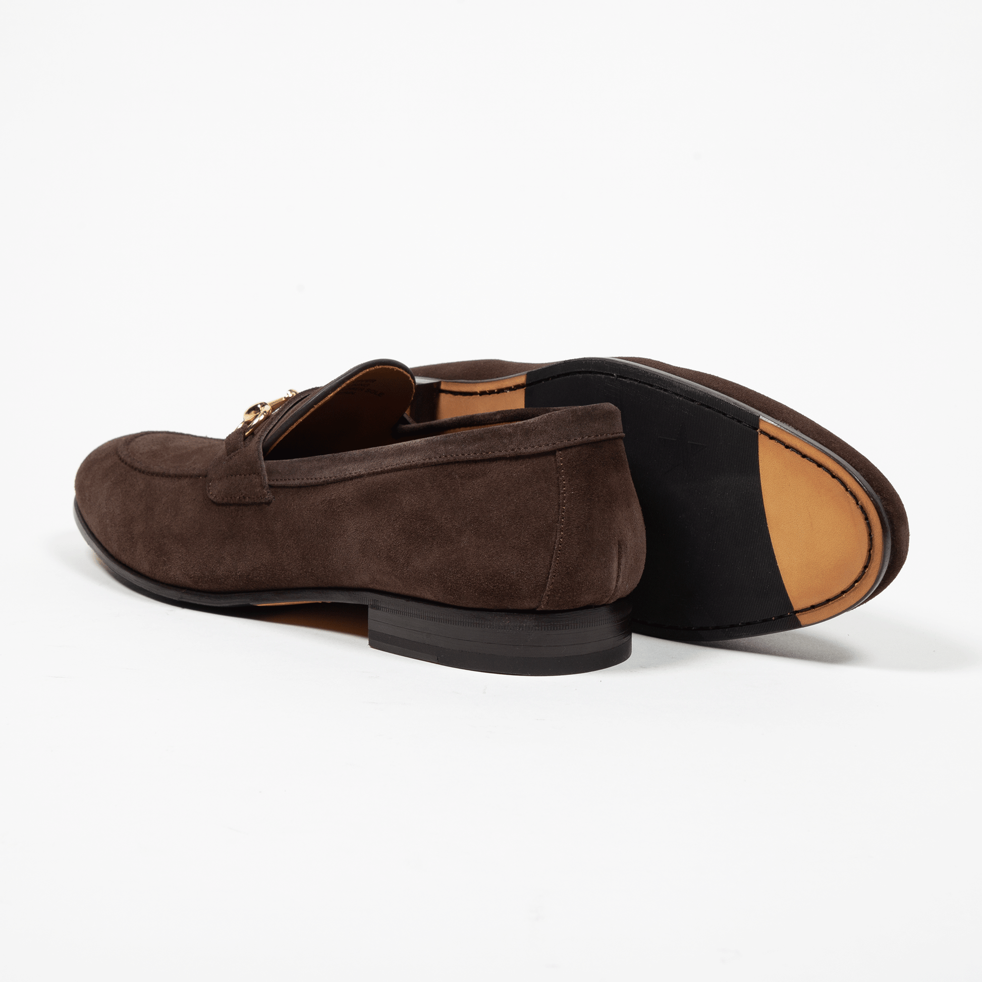 Horsebit Loafer Velours Leder Braun - Schuhe