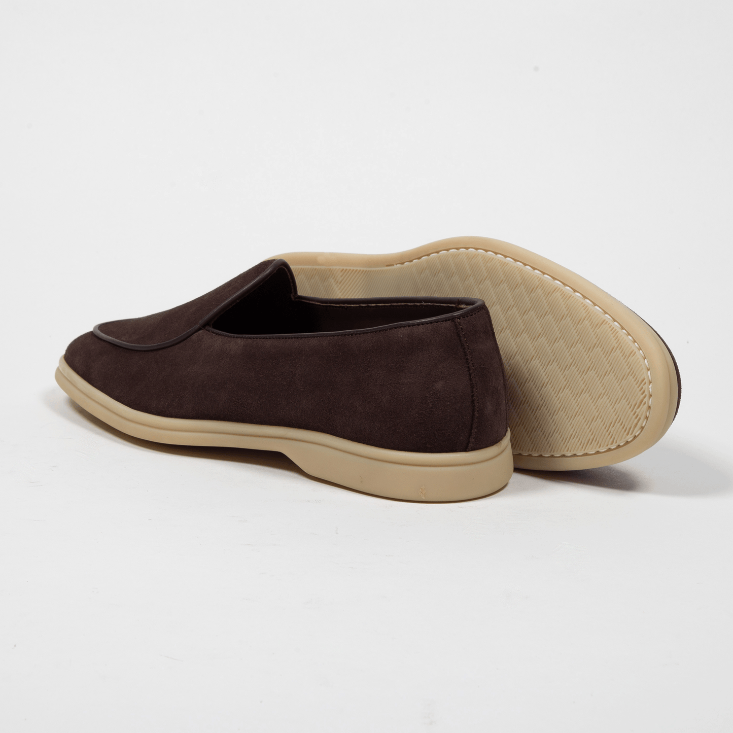 Yanko Belgian Laofer Velours Leder Sommelier Café - Schuhe