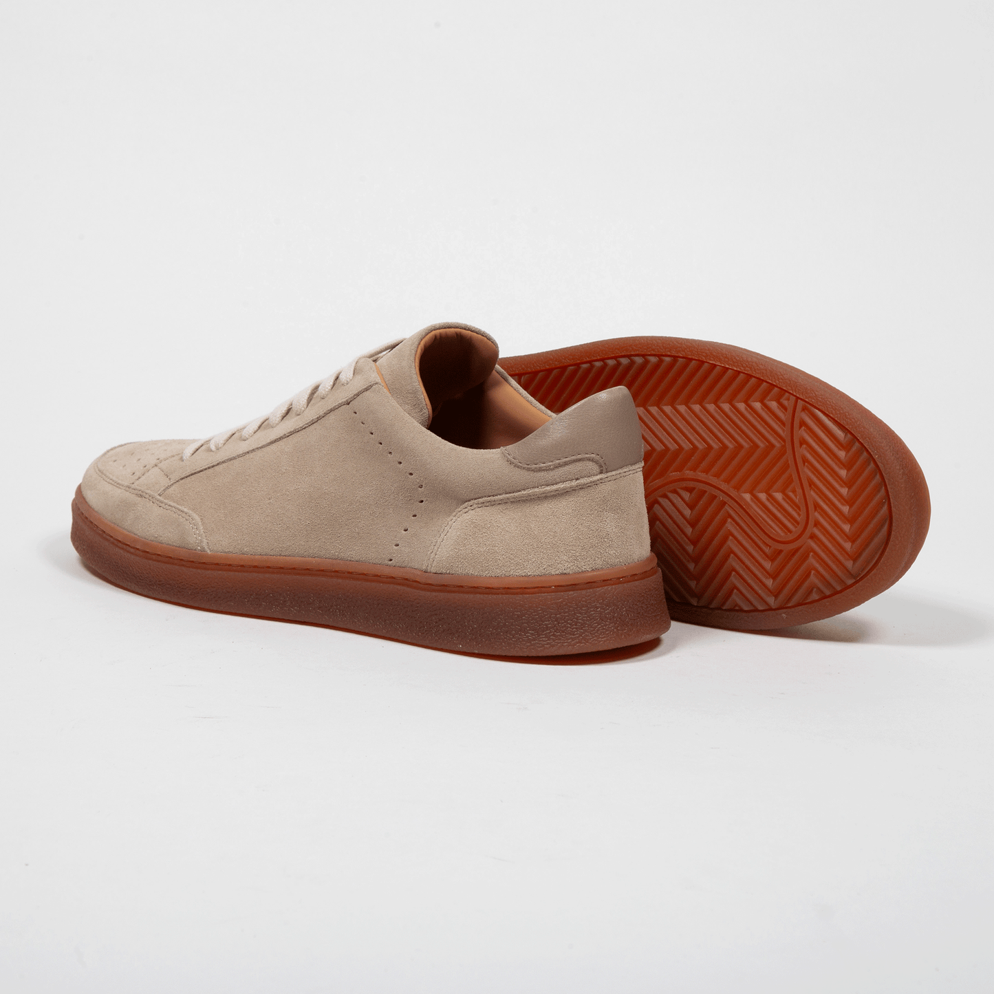 Sneaker Velours Leder Valencia Cream