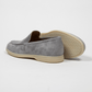 City Laofer Velours Leder Camoscio Hellgrau - Schuhe