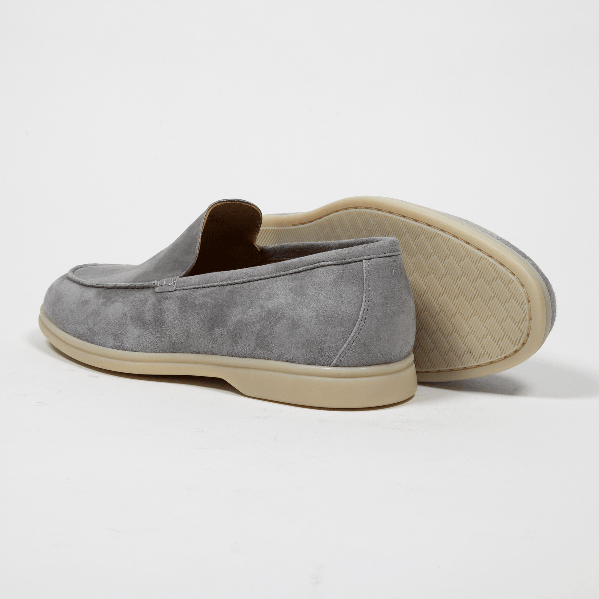 City Laofer Velours Leder Camoscio Hellgrau - Schuhe